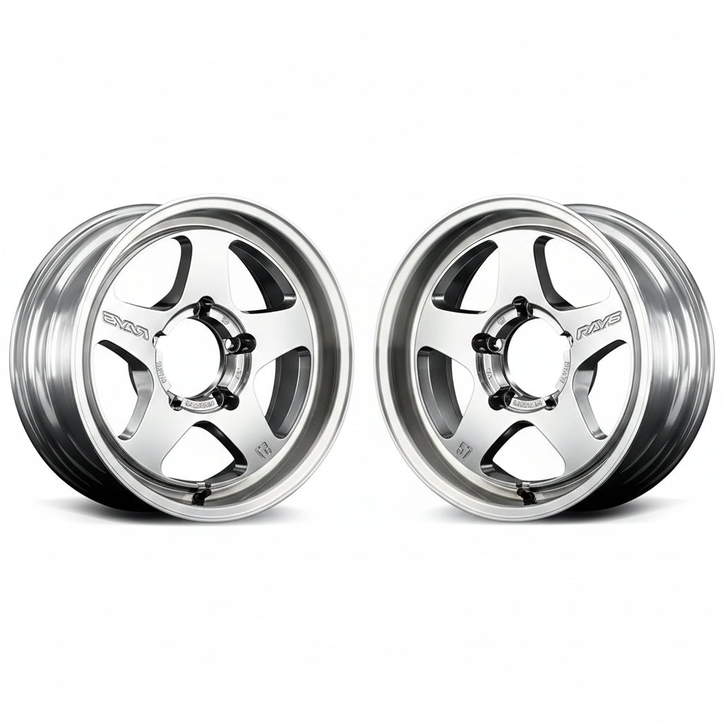 Rays | Gram Lights 57FR-X Sunlight Silver/Rim DC | 16x6.0 +05 | 5X139.7 (Pair)