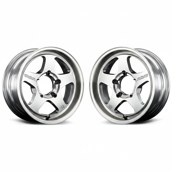 Rays | Gram Lights 57FR-X Sunlight Silver/Rim DC | 16x6.0 +05 | 5X139.7 (Pair)