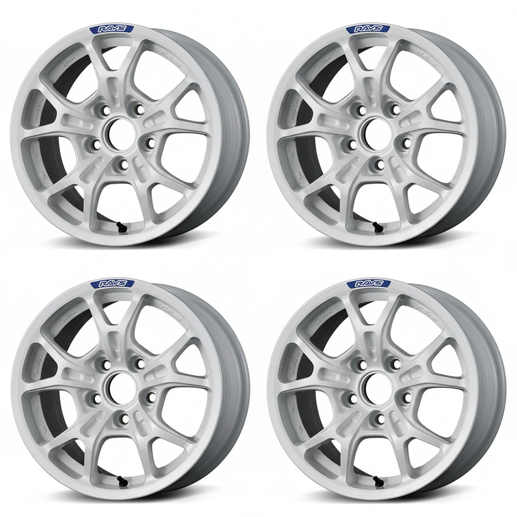 Rays | Gram Lights 57FXZ RALLY White | 15X7.0 +35 | 5X100 (Set)