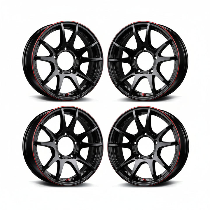 Rays | Gram Lights 57JV REV LIMIT EDITION Black & Machining / E-pro Coat | 16X5.5 +20 | 5X139.7 (Set)