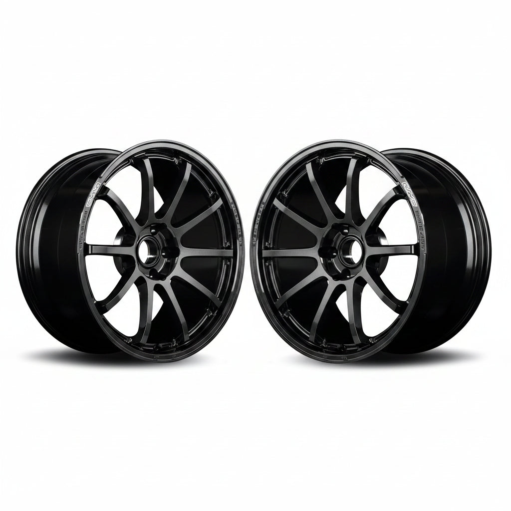 Rays | Gram Lights 57NR Glass Black | 18X8.5 +38 | 5X100 (Pair)