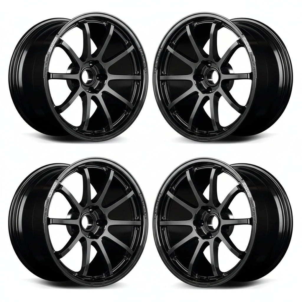 Rays | Gram Lights 57NR Glass Black | 17X7.0 +47 | 4X100 (Set)
