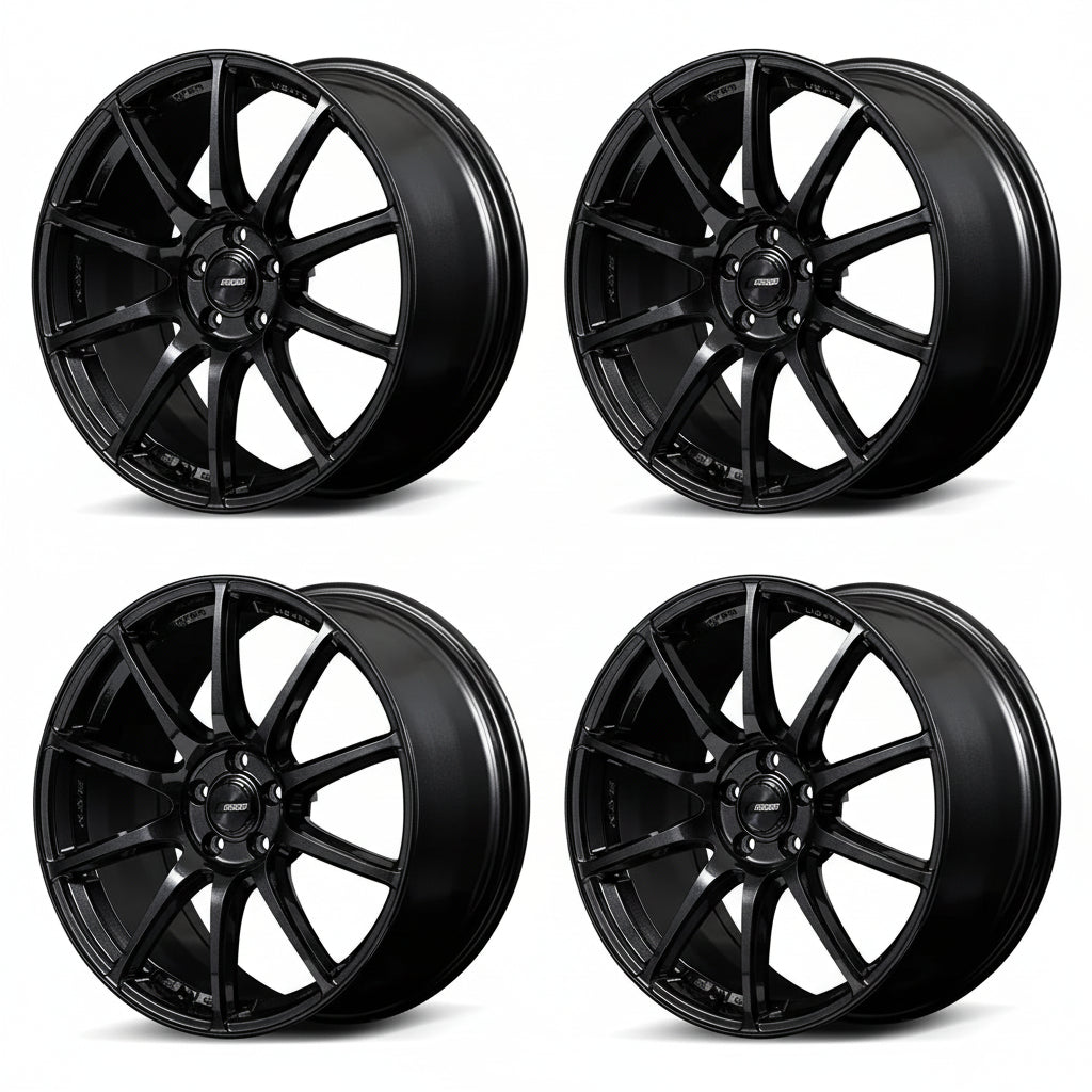 Rays | Gram Lights 57TR Glass Black | 18X8.0 +45 | 5X100 (Set)
