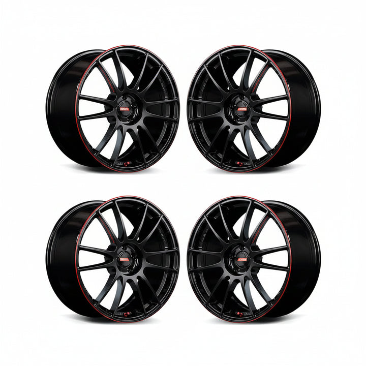 Rays | Gram Lights 57XTREME REVLIMIT EDITION Black & Machining/E-pro Coat | 18X7.5 +49 | 5X114.3 (Set)