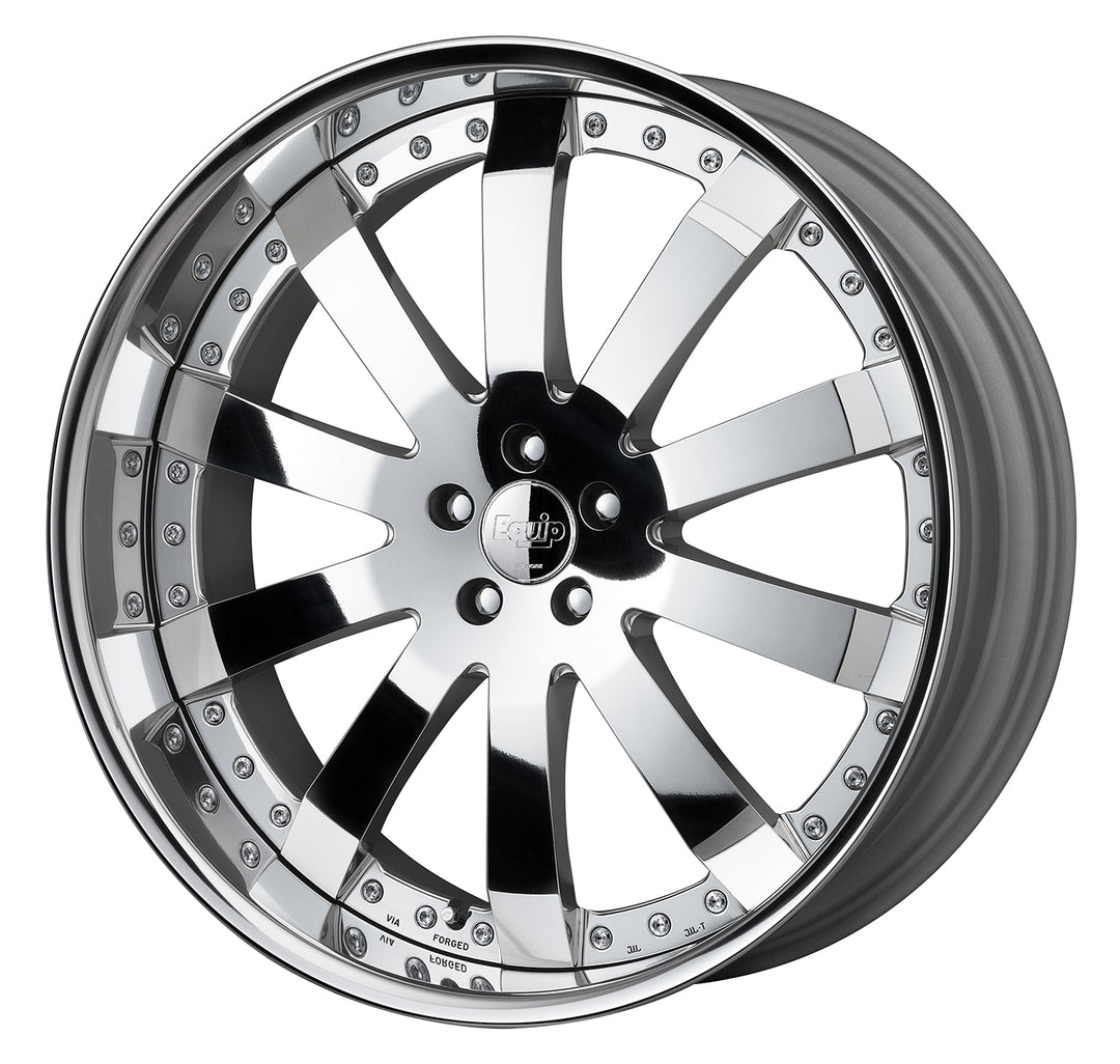 Work Wheels | Equip E10 Bright Buff Finish | 5X112 | 24X10 -1 | Full Reverse | A Disk