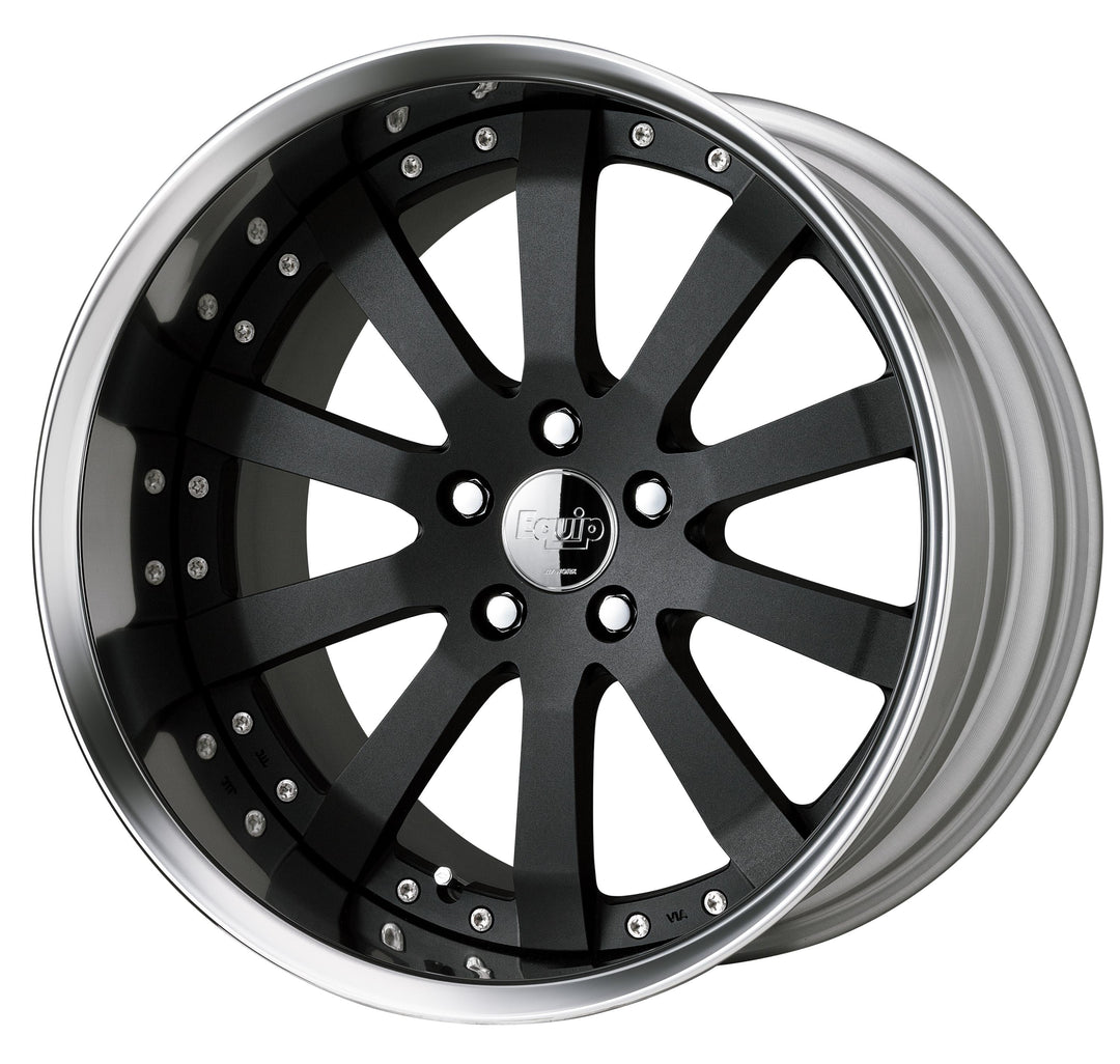 Work Wheels | Equip E10 Black Anodized | 5X112 | 24X8.5 -7 | Full Reverse | A Disk