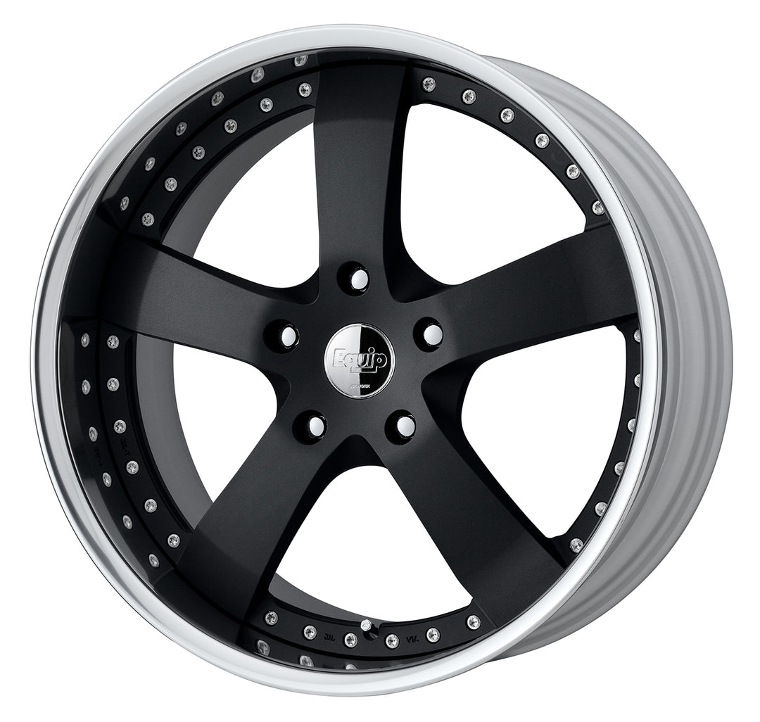 Work Wheels | Equip E05 Black Anodized | 5X112 | 24X9.5 +6 | Full Reverse | W Disk