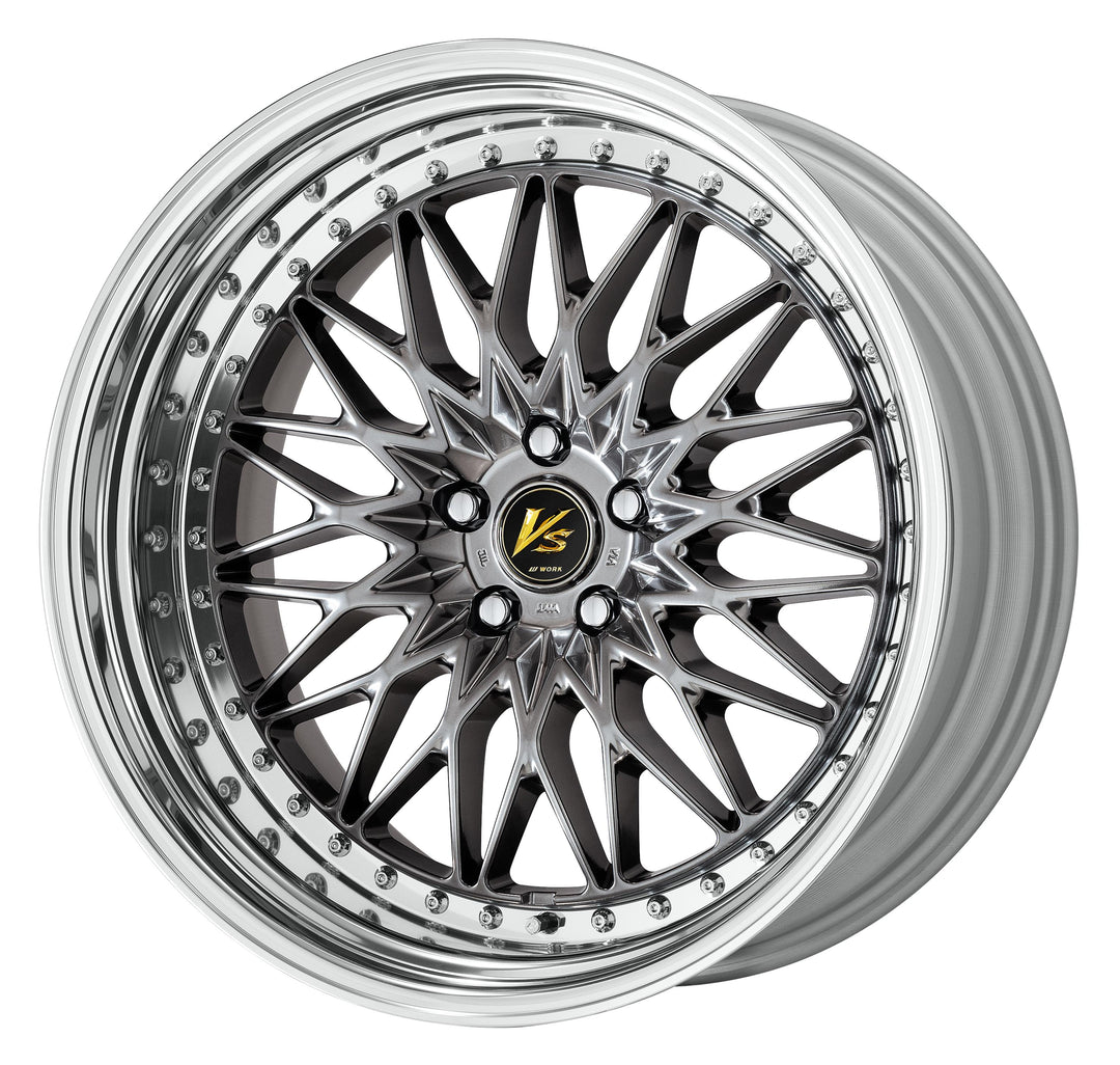 Work Wheels | VS XV Brilliant Silver Black | 5X114.3 | 21X10 +21 | Step Rim | O Disk