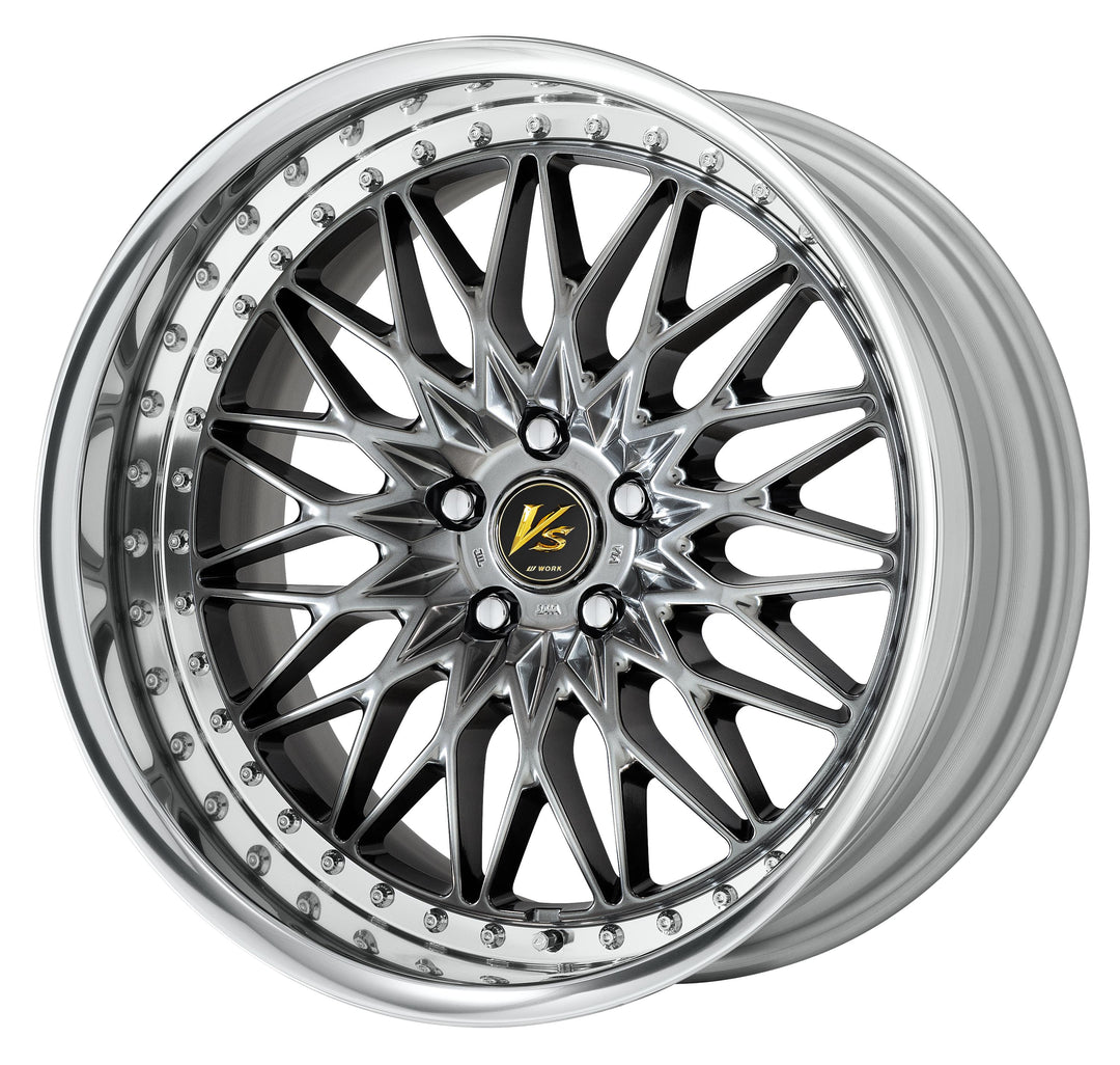 Work Wheels | VS XV Brilliant Silver Black | 5X100 | 19X10 +46 | Full Reverse | O Disk