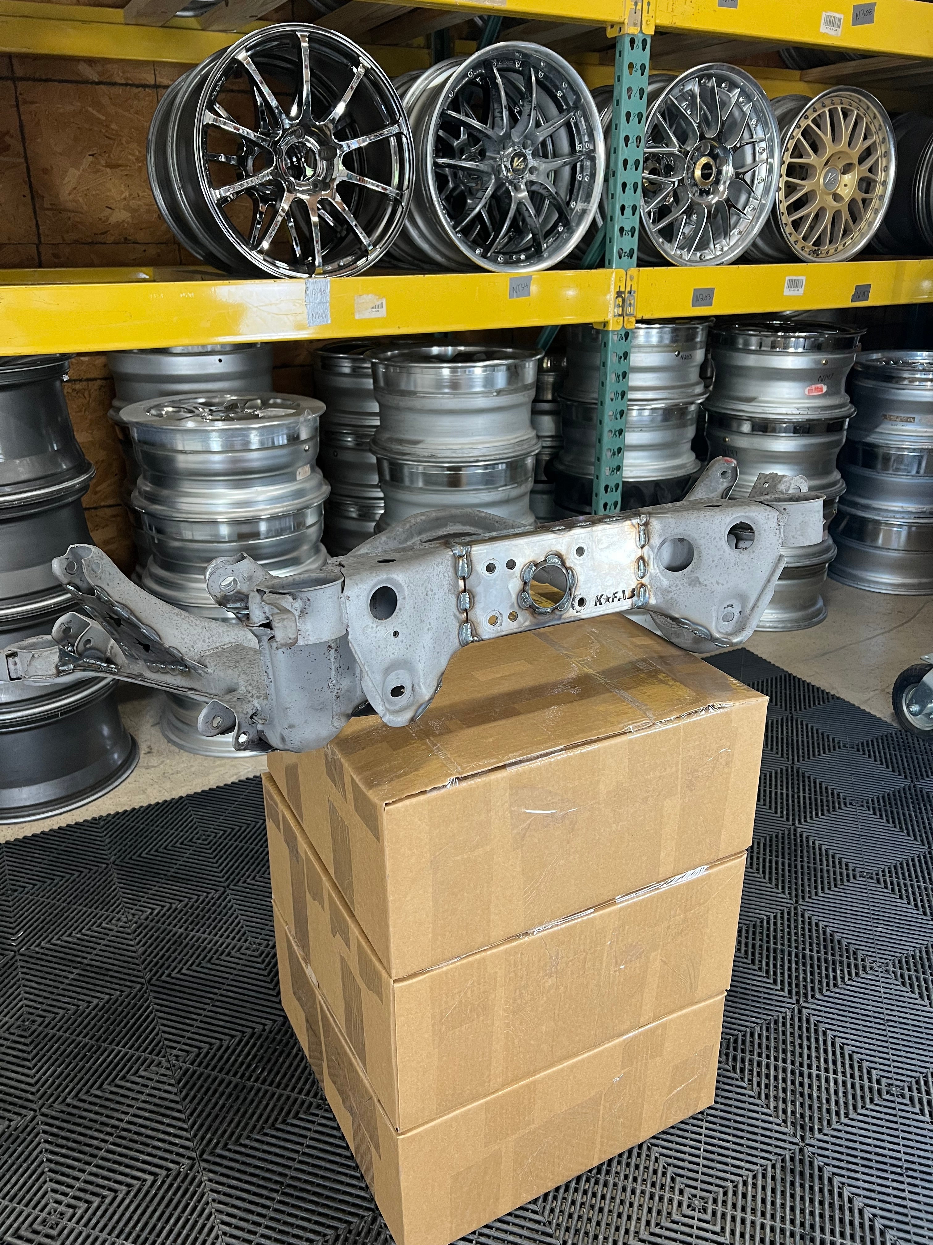 K FAB Weld In Subframe Reinforcement Kit For Nissan 240sx S13 R32