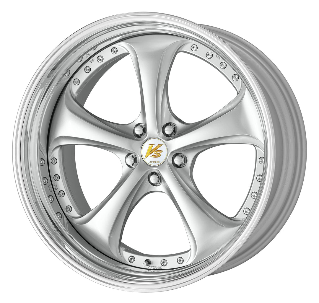 Work Wheels | VS KF# Light Grayish Silver | 5X114.3 | 19X9 +2 | Step Rim | A Disk