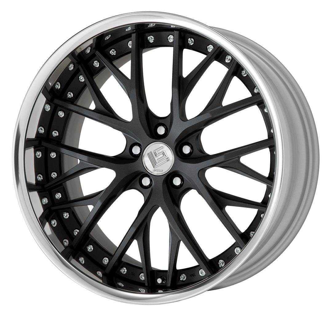 Work Wheels | LS Vajra Black Anodized | 5X114.3 | 21X8 +4 | Full Reverse | L Disk