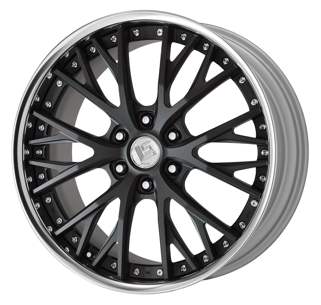 Work Wheels | LS Vajra SUV Black Anodized | 6X139.7 | 22X10 +30 | Full Reverse | O Disk (Set)