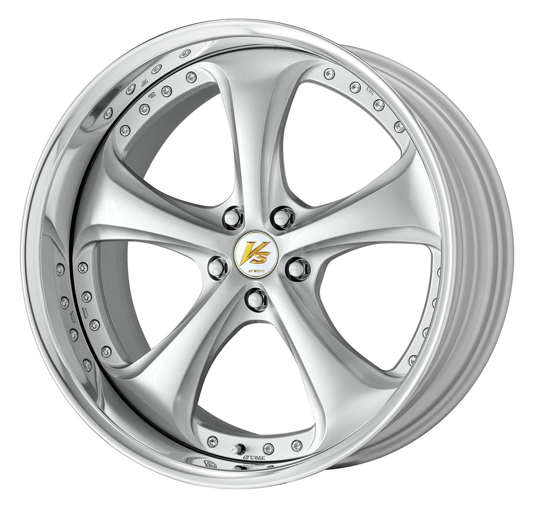 Work Wheels | VS KF# Light Grayish Silver | 5X114.3 | 19X8 +40 | Full Reverse | A Disk