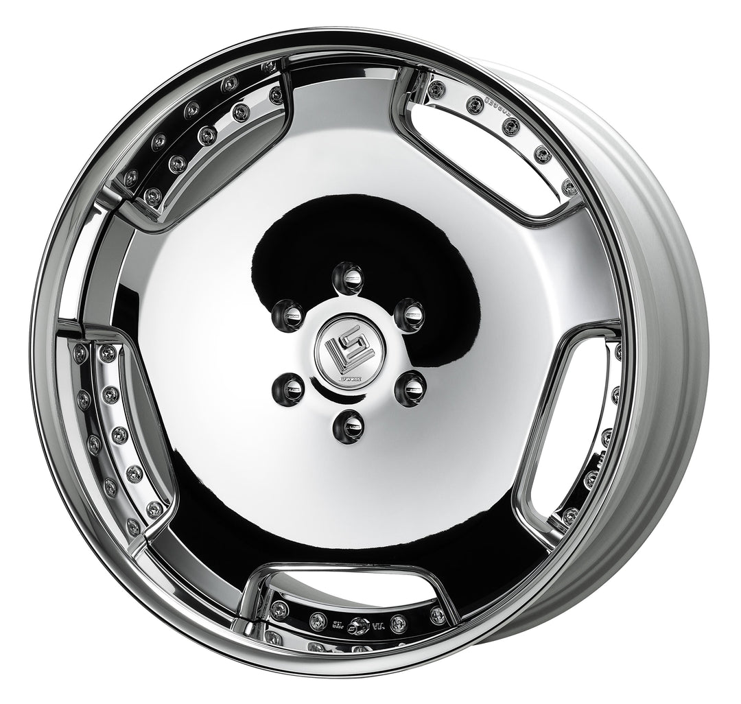 Work Wheels | LS Adamas Super Chrome Plated | 5X114.3 | 22X9.5 +24 | Full Reverse | O Disk
