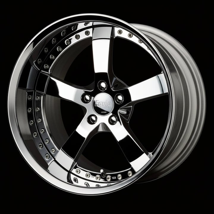 Work Wheels | Equip E05 Super Chrome Plated | 5X112 | 19X8.5 +52 | Full Reverse | A Disk