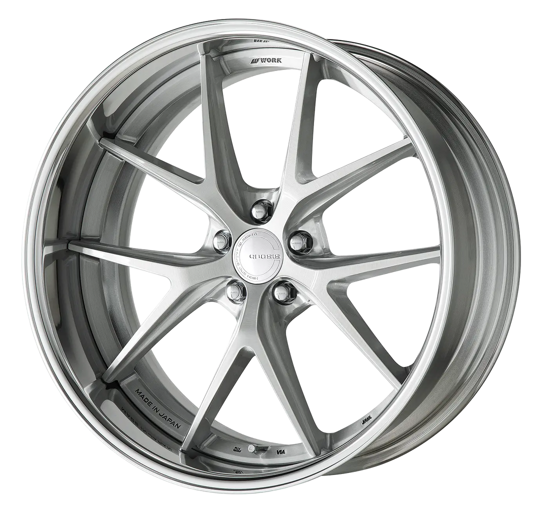 Work Wheels | GNOSIS RXS Brushed Silver Clear | 5X112 | 20X10 +4 | Full Reverse | A Disk