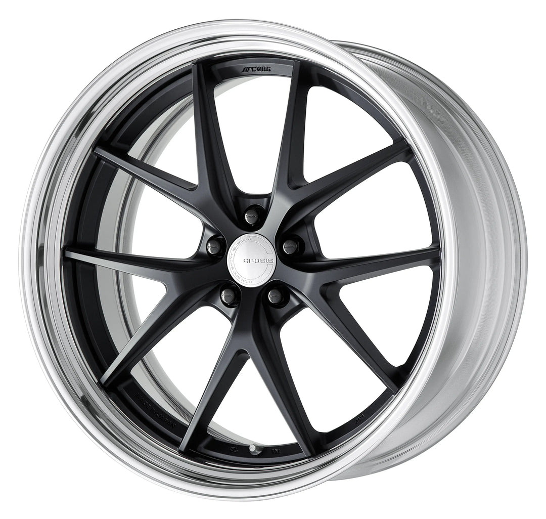Work Wheels | GNOSIS RXS Matte Black | 5X112 | 22X9.5 +8 | Step Rim | A Disk