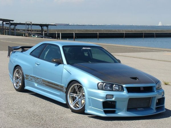 Do-Luck | Aero Mirrors with Bases for Nissan Skyline GT-R (R34)