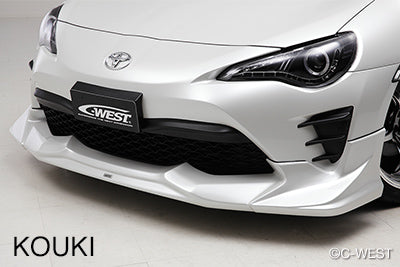 C-West | Front Half Spoiler, Painted ABS for Toyota 86 (ZN6) Late - photo 1