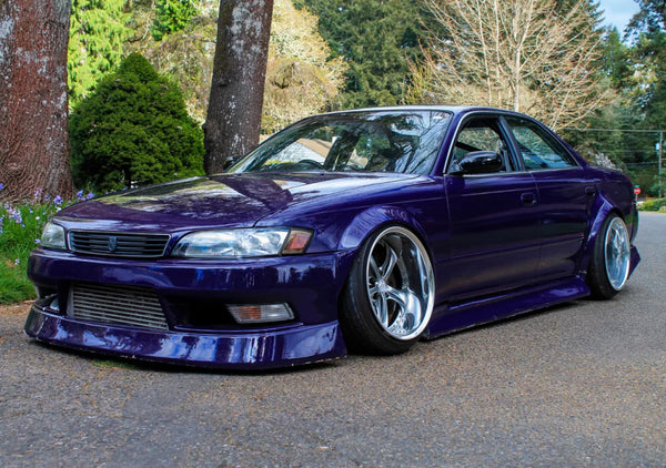 BNスポーツフロントフェンダー55ミリワイドJZX110用 BN Sports Front Fender Set - Mark II JZX110 Zenki / Before