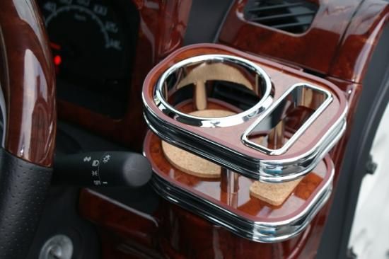 Hello Special | Driver-Side Cup Holder - Brown Woodgrain for Daihatsu Hijet Truck Jumbo (S500P / S510P Early Model) - photo 1