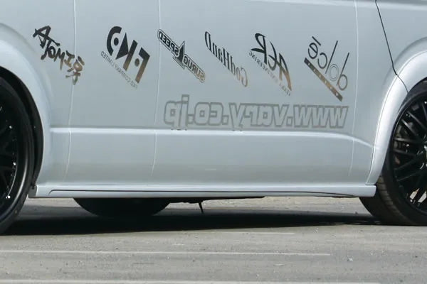 Garage Vary | Super Long Wheelbase Side Skirts for Toyota Hiace 200 Series Wide Body Type 1/2 (H200)