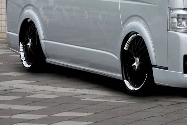 Garage Vary | Super Long Wheelbase Side Skirts for Toyota Hiace 200 Series Wide Body Type 1/2 (H200)