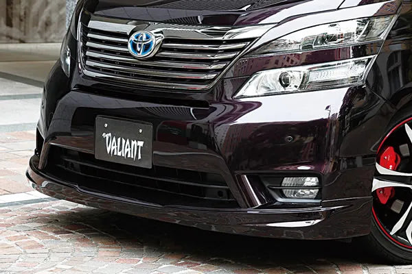 Valiant Front Lip Spoiler for Vellfire GGH20W/25W - front view
