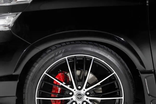 Garage Vary Lowdown Fender Flare for Toyota Vellfire GGH/ANH20W - front wheel detail
