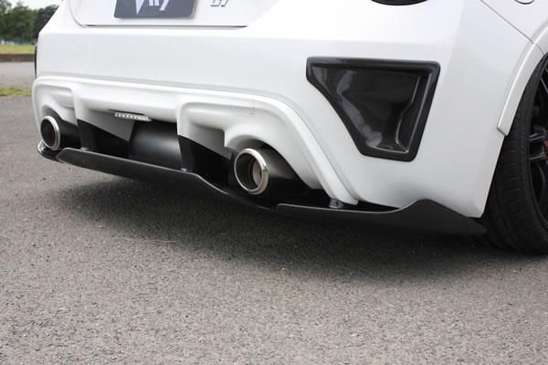 Garage Vary | Rear Diffuser with Slit Spoiler Plain Weave Carbon for Toyota GT86 (ZN6)