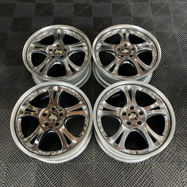 りーすけ　Weds Kranze Cerberus3 Weds Kranze Cerberus 1 PAIR (2) 5x114.3 18x7.5 +52 – Parts