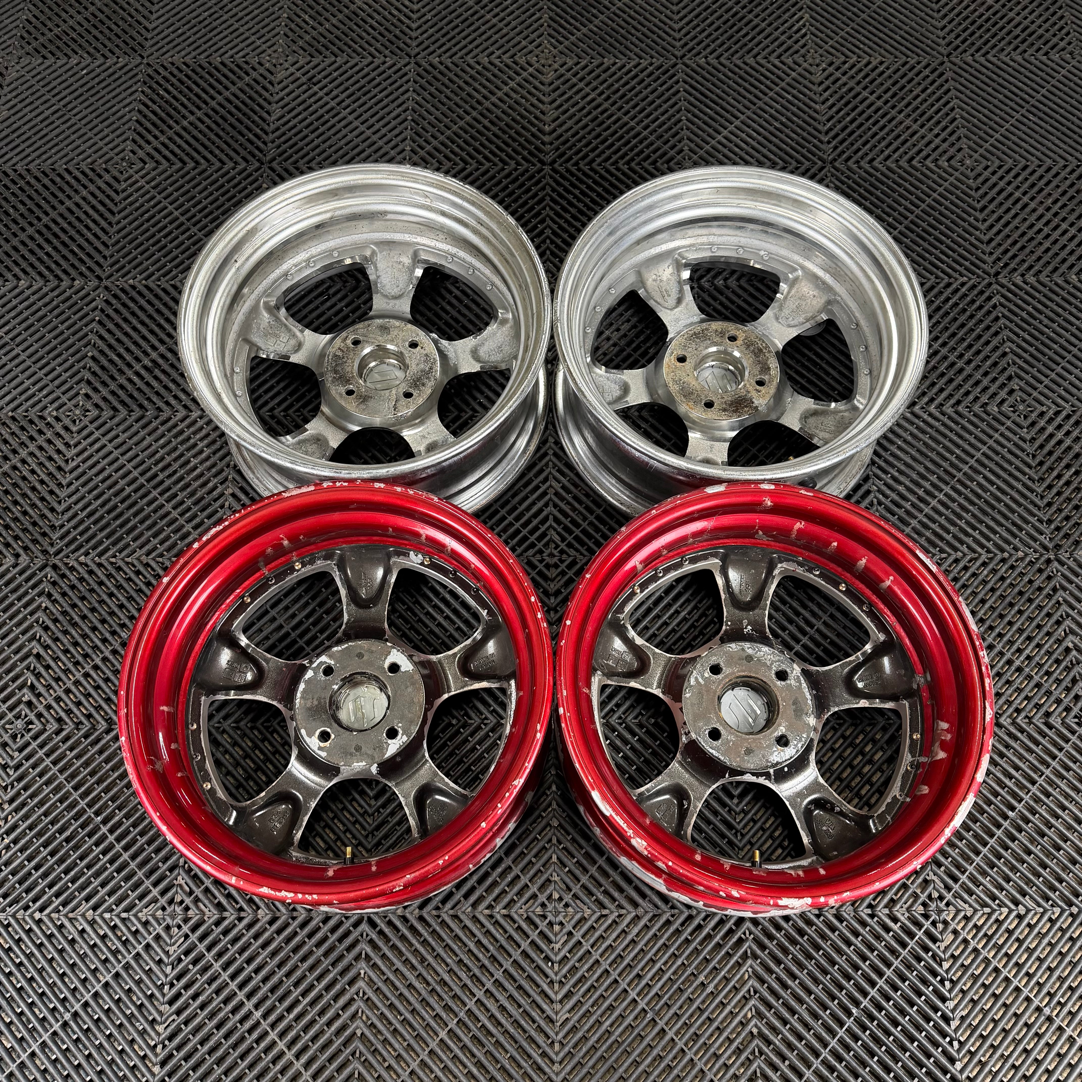 Work　VSKF-2P 4本セット　PCD100　15インチ Work VS KF / 4x100 / 15x6 +32 & 15x6 +30 – Parts From Japan