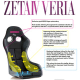 Bride Zeta IV Veria - Black with Pink Stitch / Silver FRP Shell