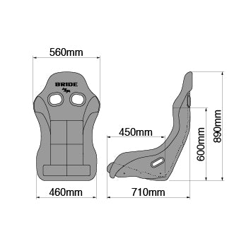 Bride Zeta IV - Red / Silver FRP Shell – Parts From Japan