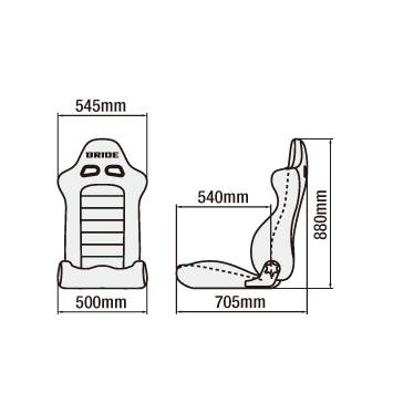 Bride Euroster II King Seat - Gradation / Green (with Heater)