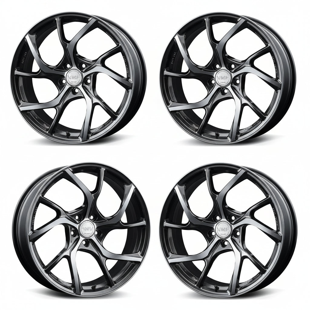 Rays | VMF C-01 Shining Black Metal/Diamond Cut | 5X114.3 | 19X8.0 +45 (Set)