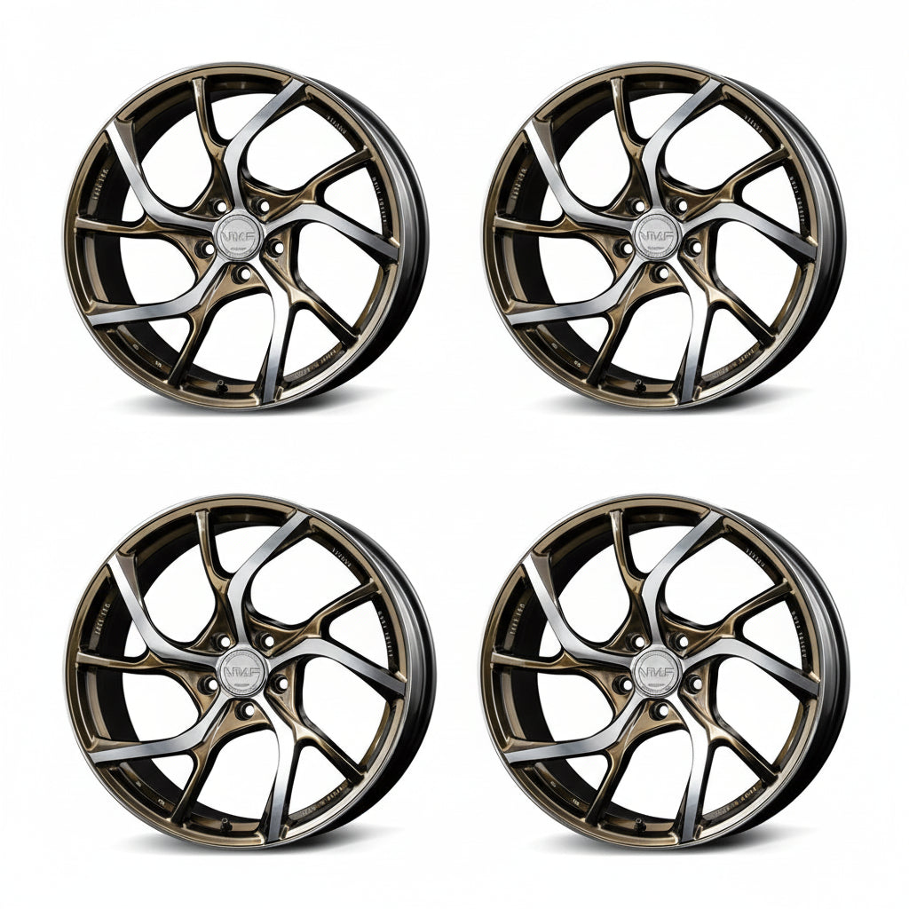 Rays | VMF C-01 LIMITED EDITION Diamond Cut/Shining Bronze Metal | 5X112 | 19X8.5 +38 (Set)