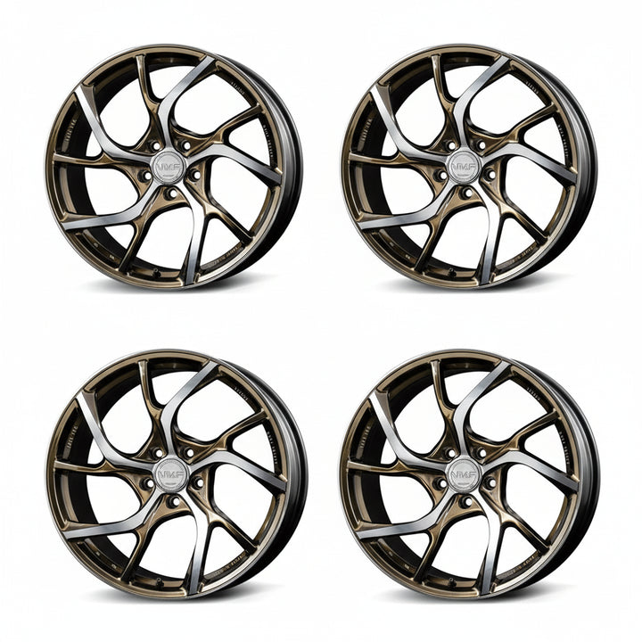 Rays | VMF C-01 LIMITED EDITION Diamond Cut/Shining Bronze Metal | 5X112 | 19X8.5 +38 (Set)