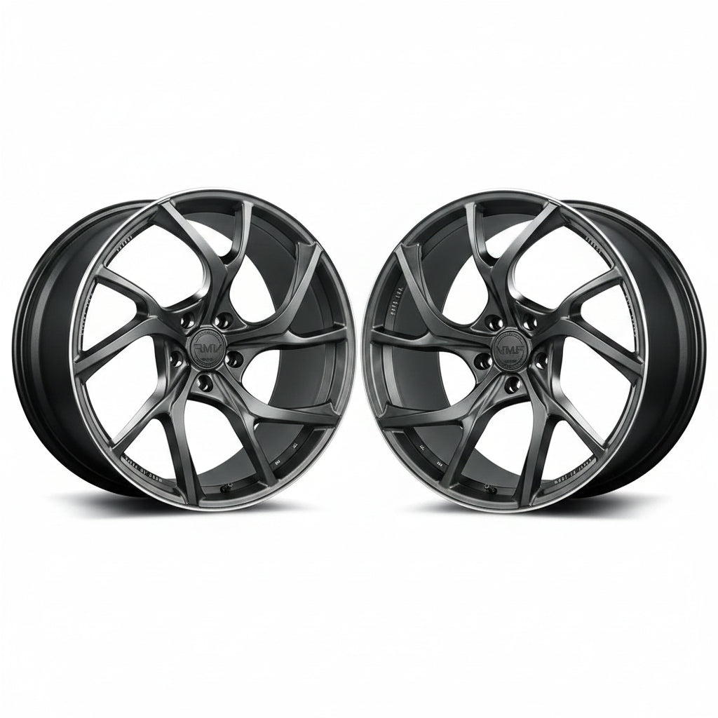 Rays | VMF C-01 Matte Gunblack/Rim Edge DC | 5X112 | 19X8.5 +45 (Pair)