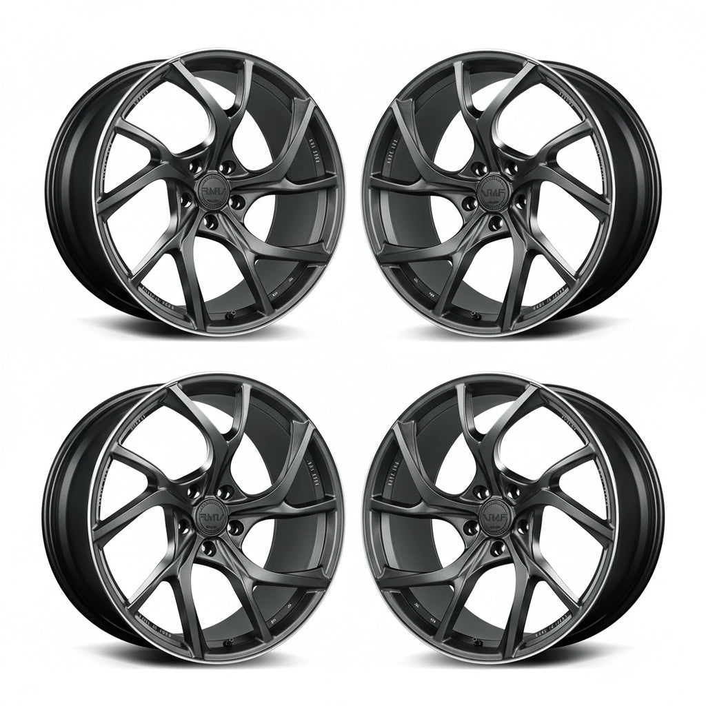 Rays | VMF C-01 Matte Gunblack/Rim Edge DC | 5X120 | 20X8.5 +45 (Set)