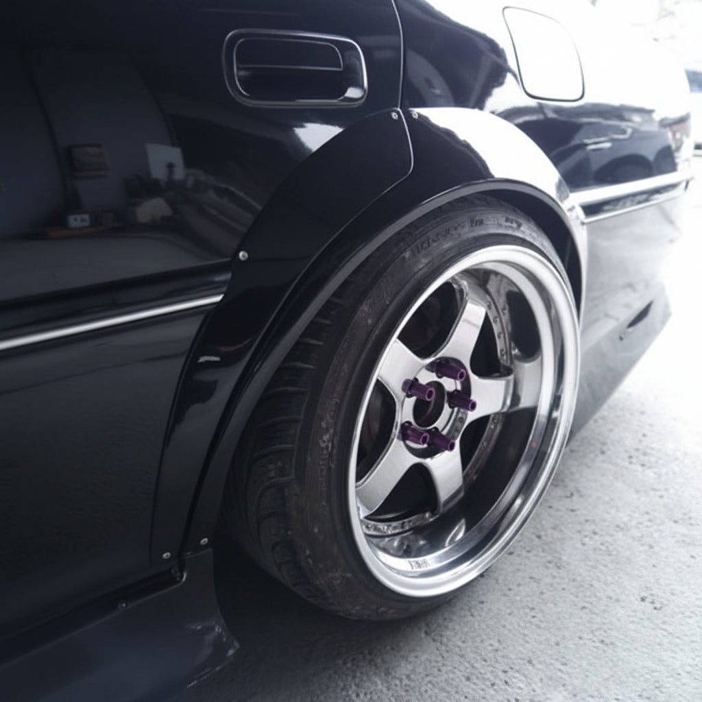 N-Style Custom | Type 4 Rear Fender Flares +50mm For Toyota JZX100 Cresta