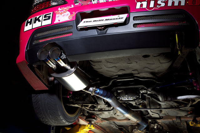 Yashio Factory | Super Silent Titanium Muffler (Twin Tail) for Nissan Silvia (S14 / S15) 240SX
