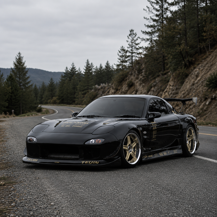 Wise Square | Behrman Type-A Side Skirts for Mazda RX7 (FD3S)