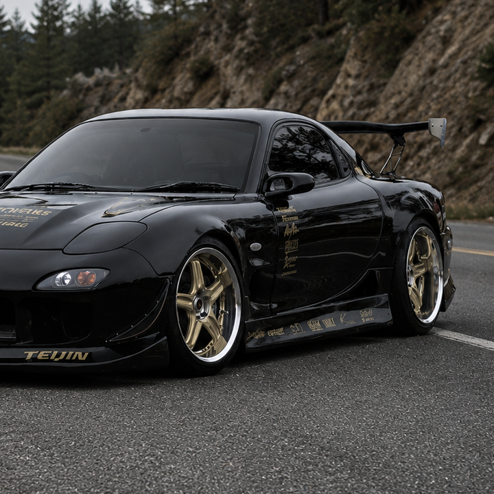 Wise Square | Behrman Type-A Side Skirts for Mazda RX7 (FD3S)