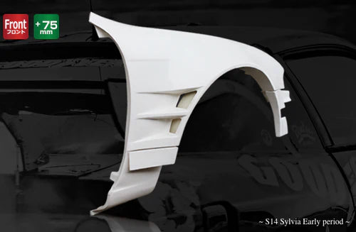 ORIGIN LABO 240SX S14 ZENKI TWIN DUCT FRONT FENDER 75MM SET ORIGIN LABO 240SX S14 ZENKI TWIN DUCT FRONT FENDER 75MM SET