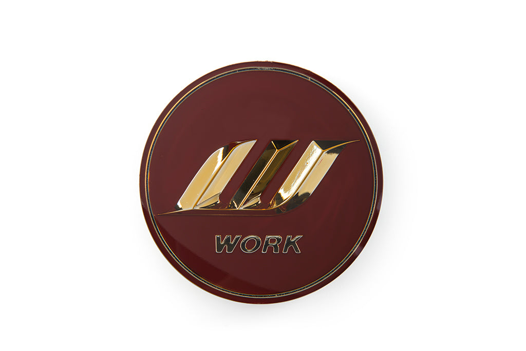 WORK Optional Center Cap (Red / Gold) Big Base