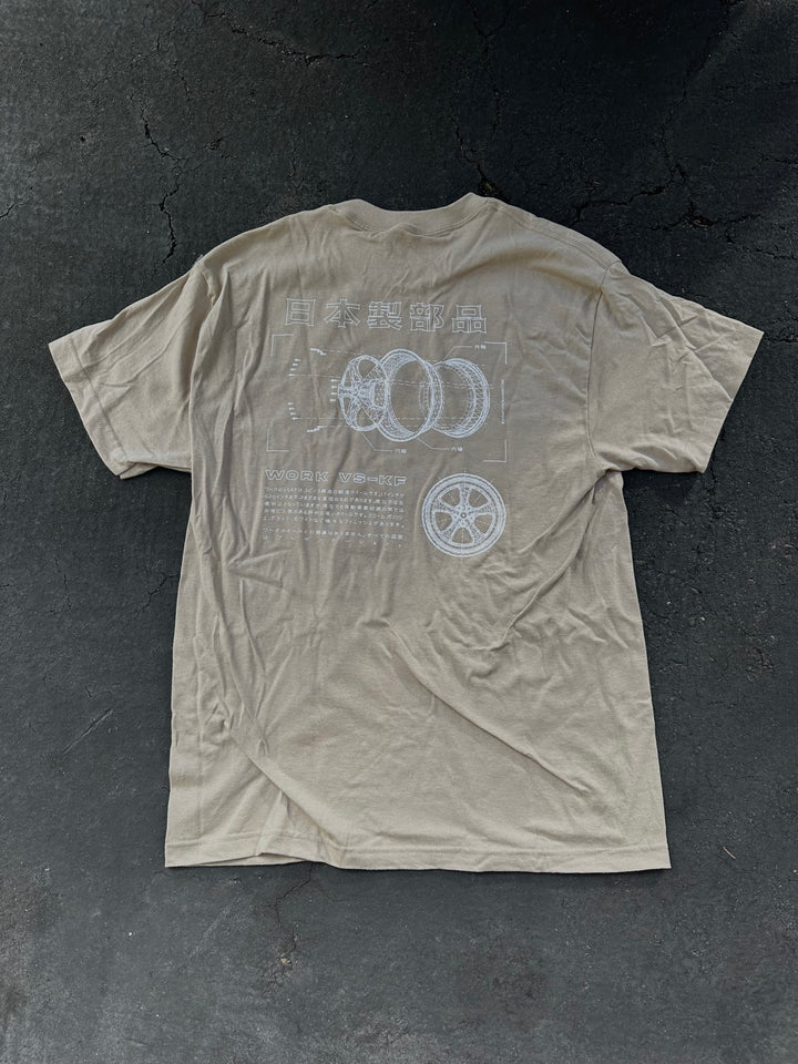 Work VS KF X Parts from Japan T Shirt TAN
