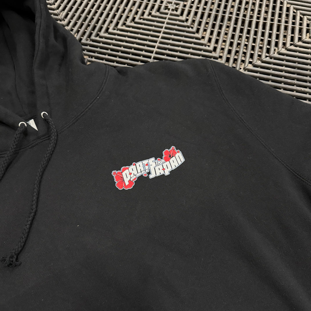 Parts from Japan | Hawaii Postcard Sweatshirt Hoodie - Black