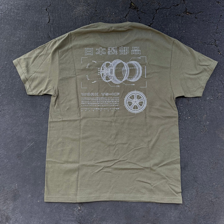 Work VS KF X Parts from Japan T Shirt GREEN